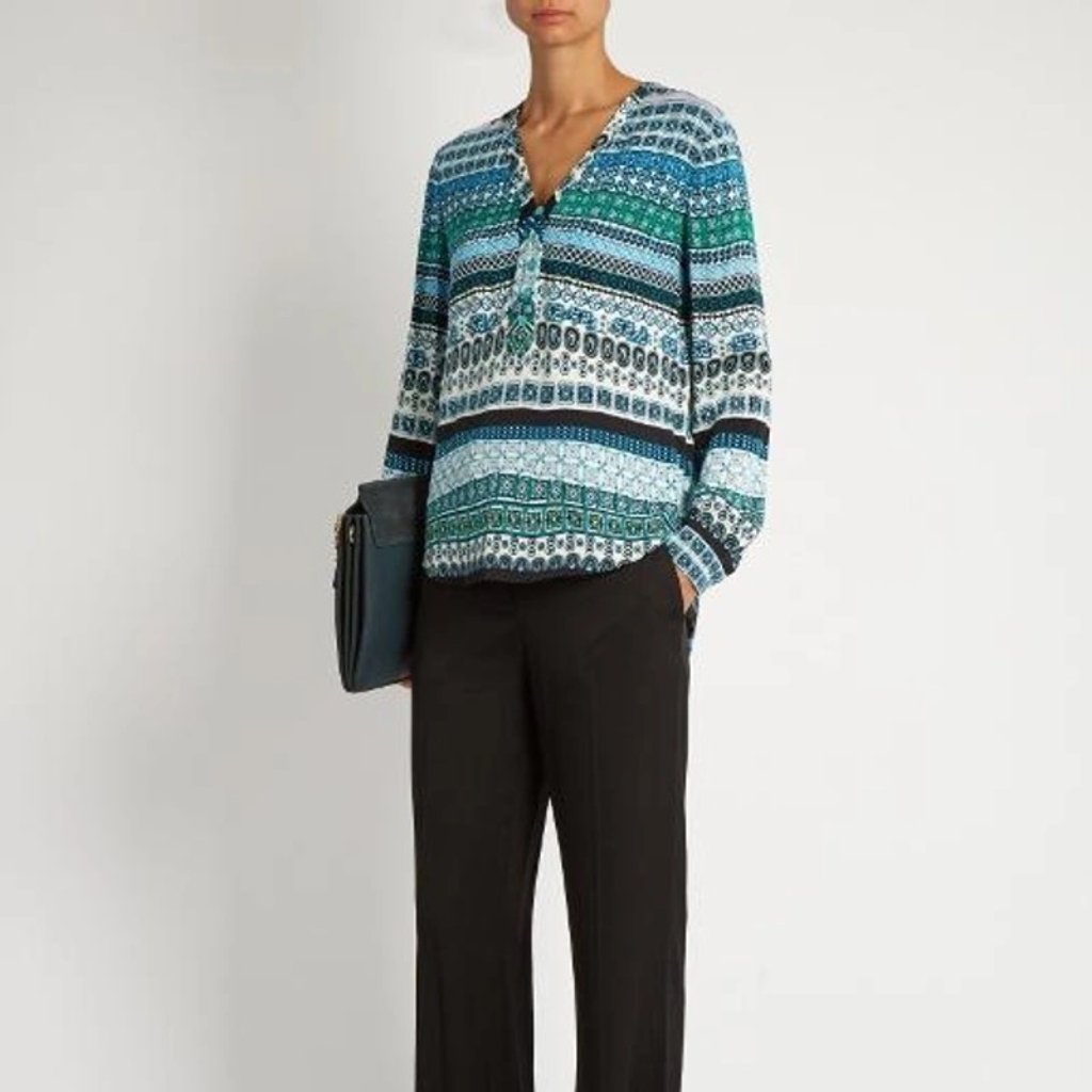 Nwt - Dvf Arden Silk Blouse Size 2.